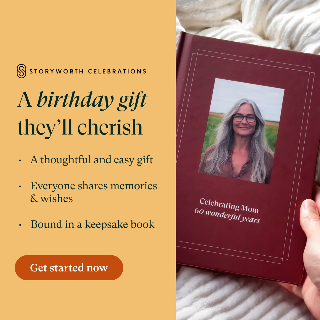 Storyworth Celebrations Facebook ad