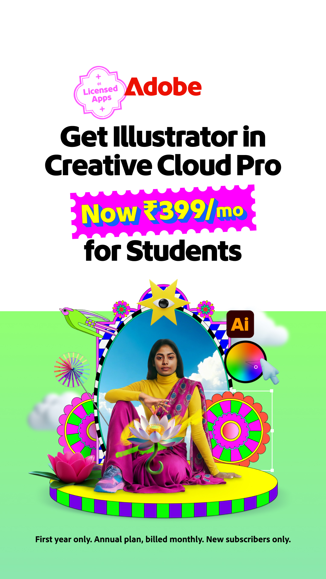 Adobe Creative Cloud Facebook ad