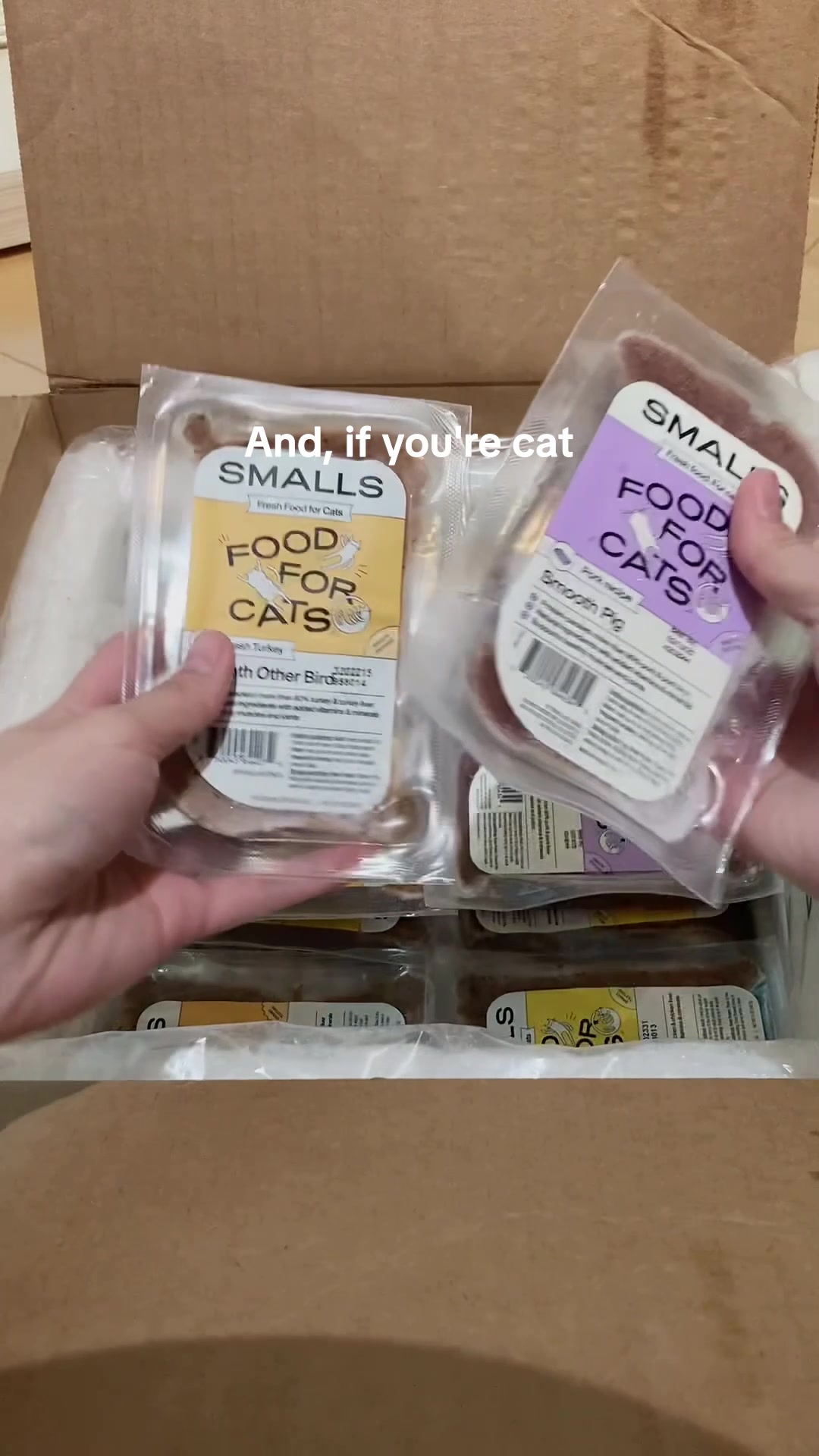Smalls Facebook ad: Human-Grade Fresh Cat Food