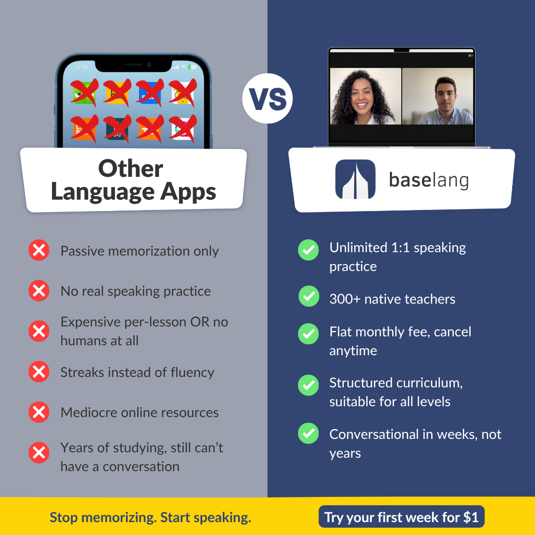 BaseLang Facebook ad