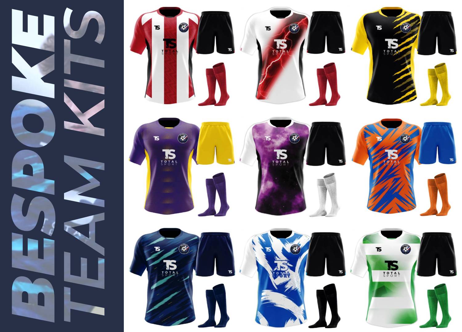 Total Sport NE Facebook ad: Bespoke Team Wear