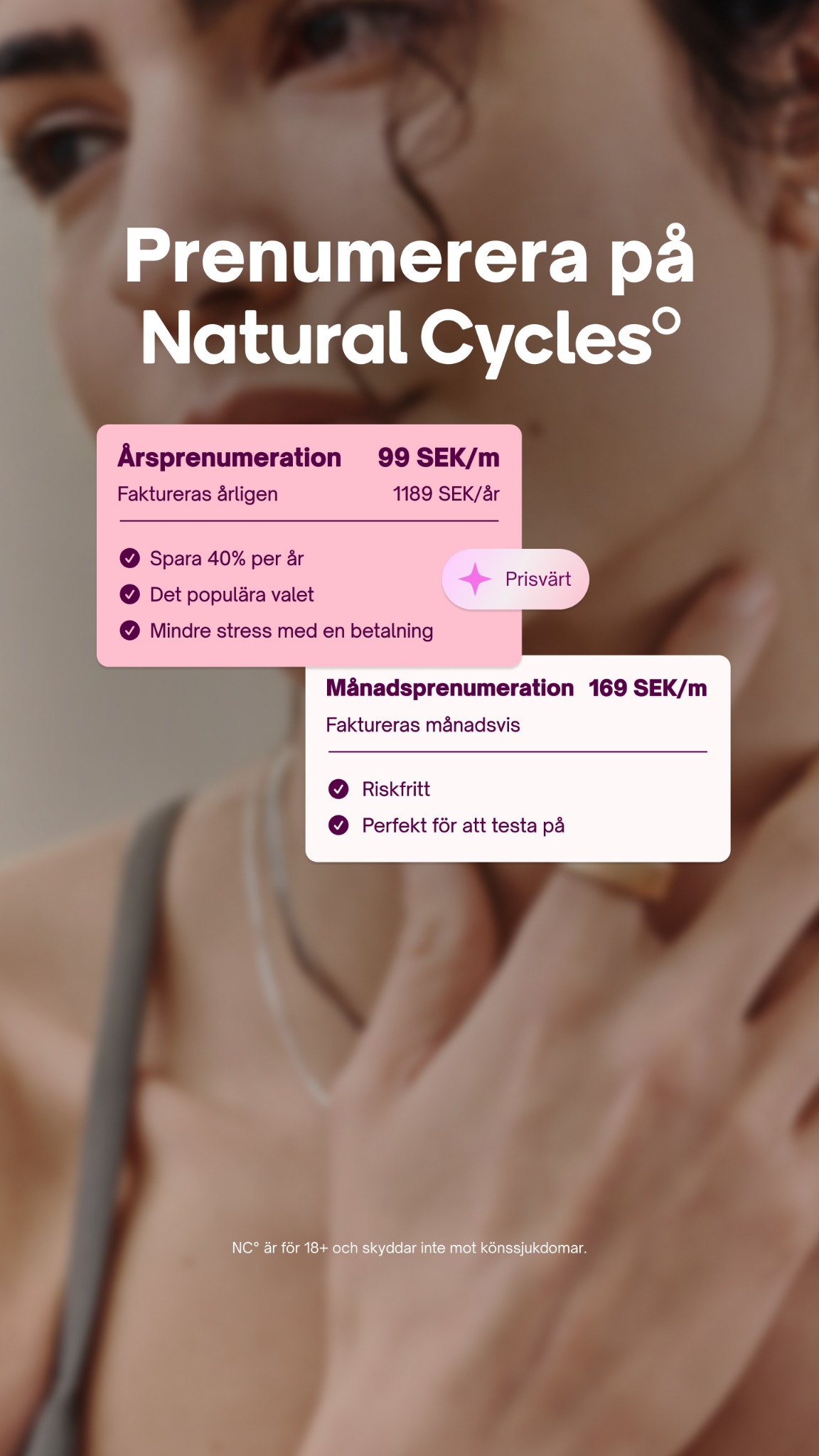 Natural Cycles Facebook ad
