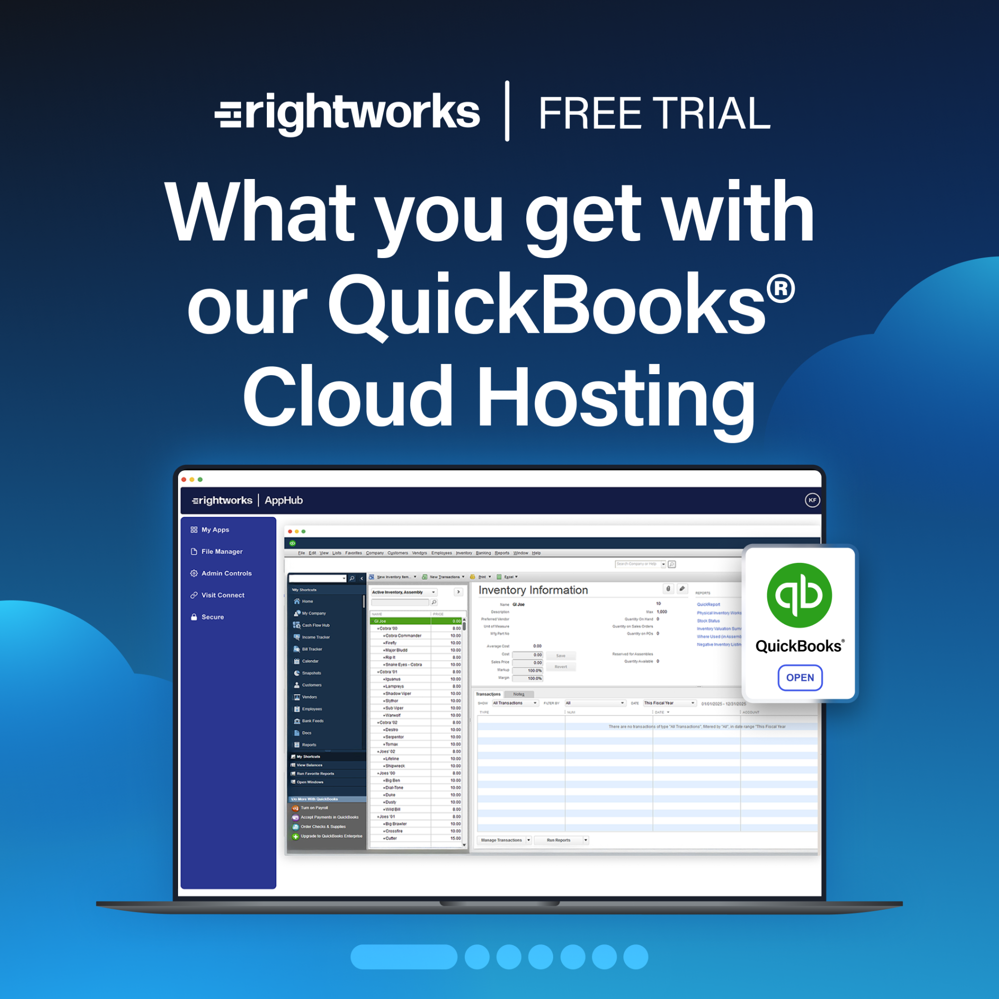 Rightworks Facebook ad: Not all hosting is created equal.
