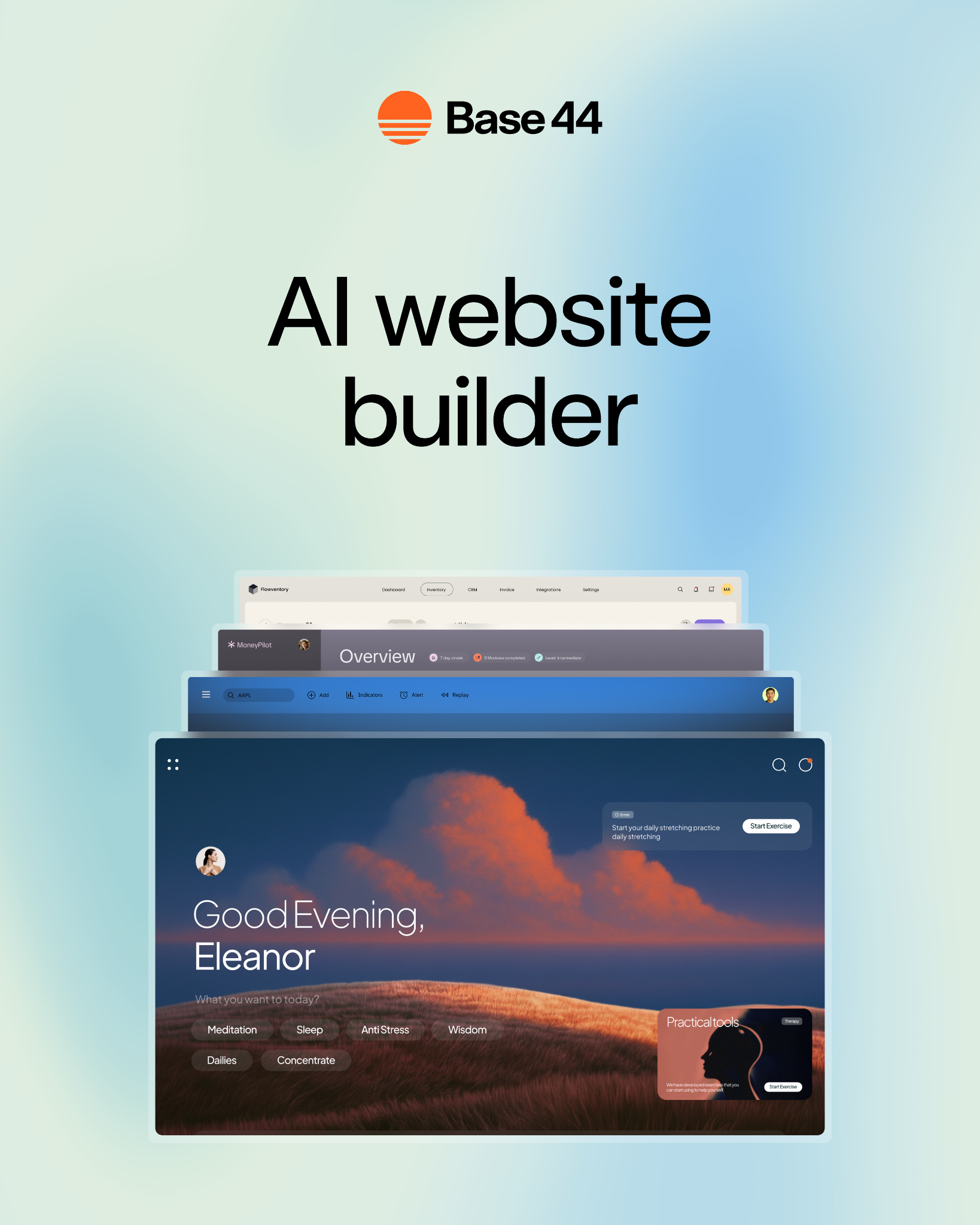 Base44 Facebook ad: Start building now