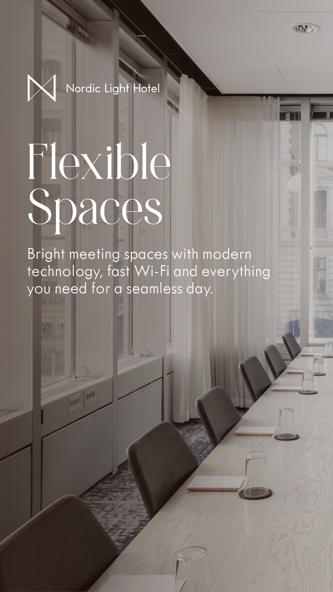 Nordic Light Hotel Facebook ad: Customize Your Conference Day