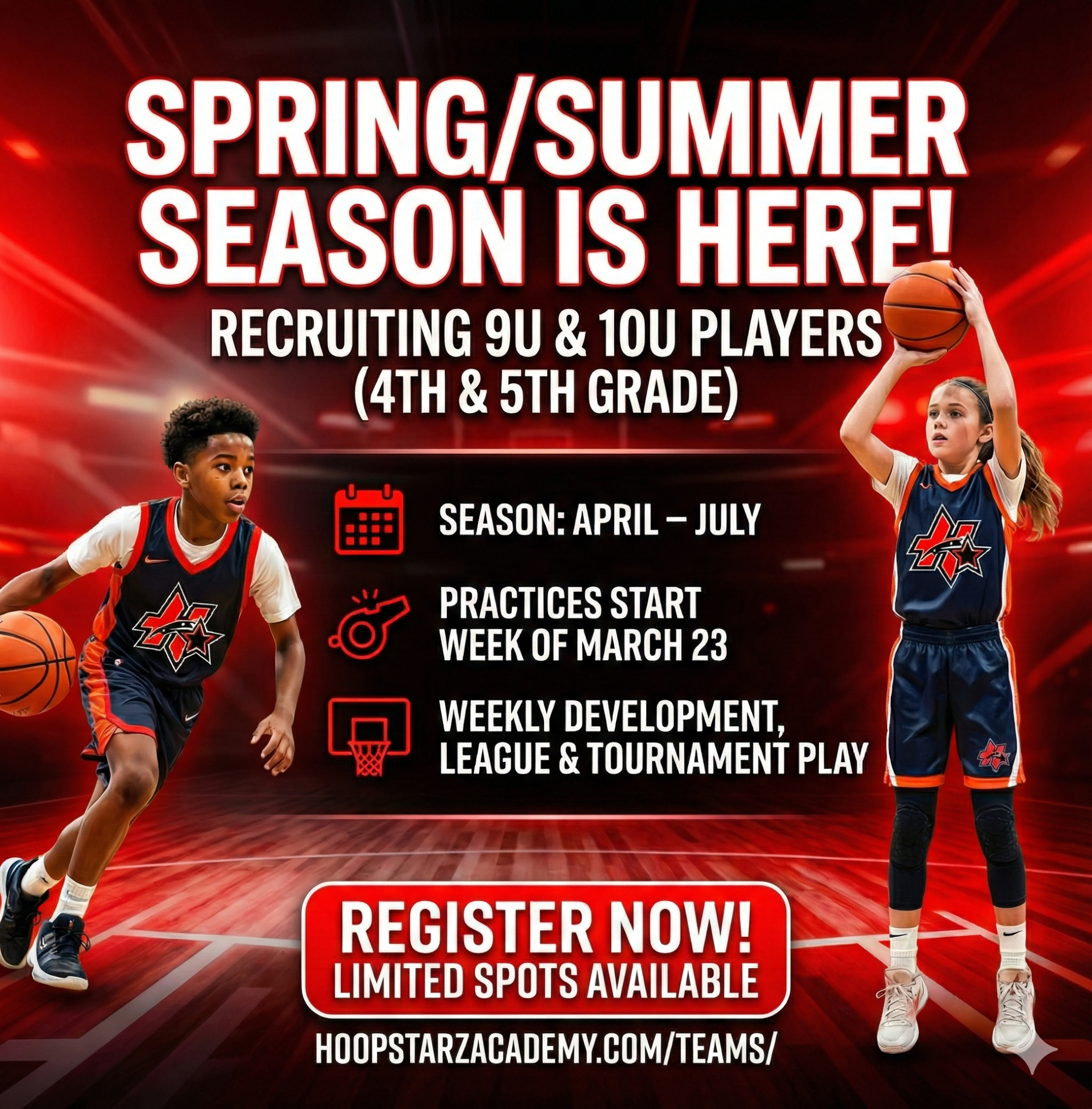 DMV Hoopstarz Facebook ad: Is your 9 or 10-year-old ready to take their game to the…