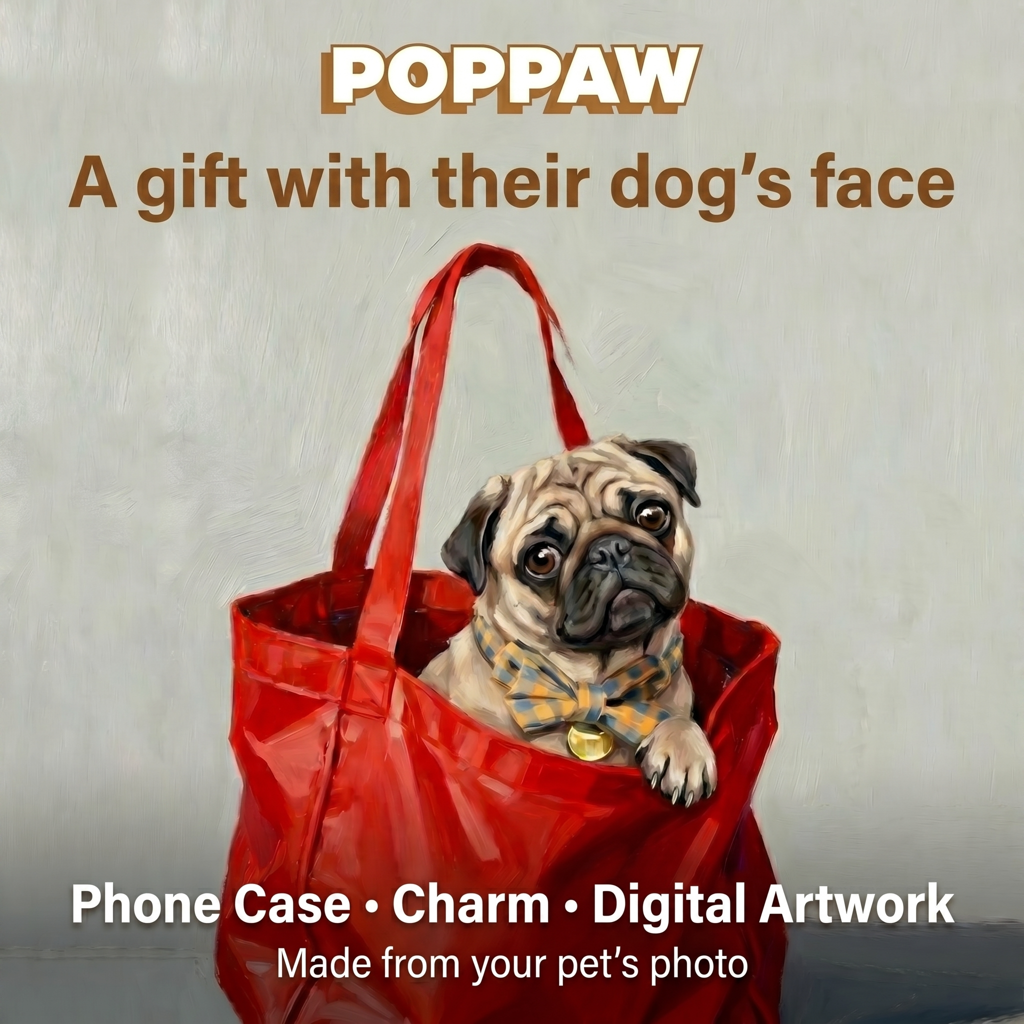 PopPaw Facebook ad: Your pet, reimagined as art