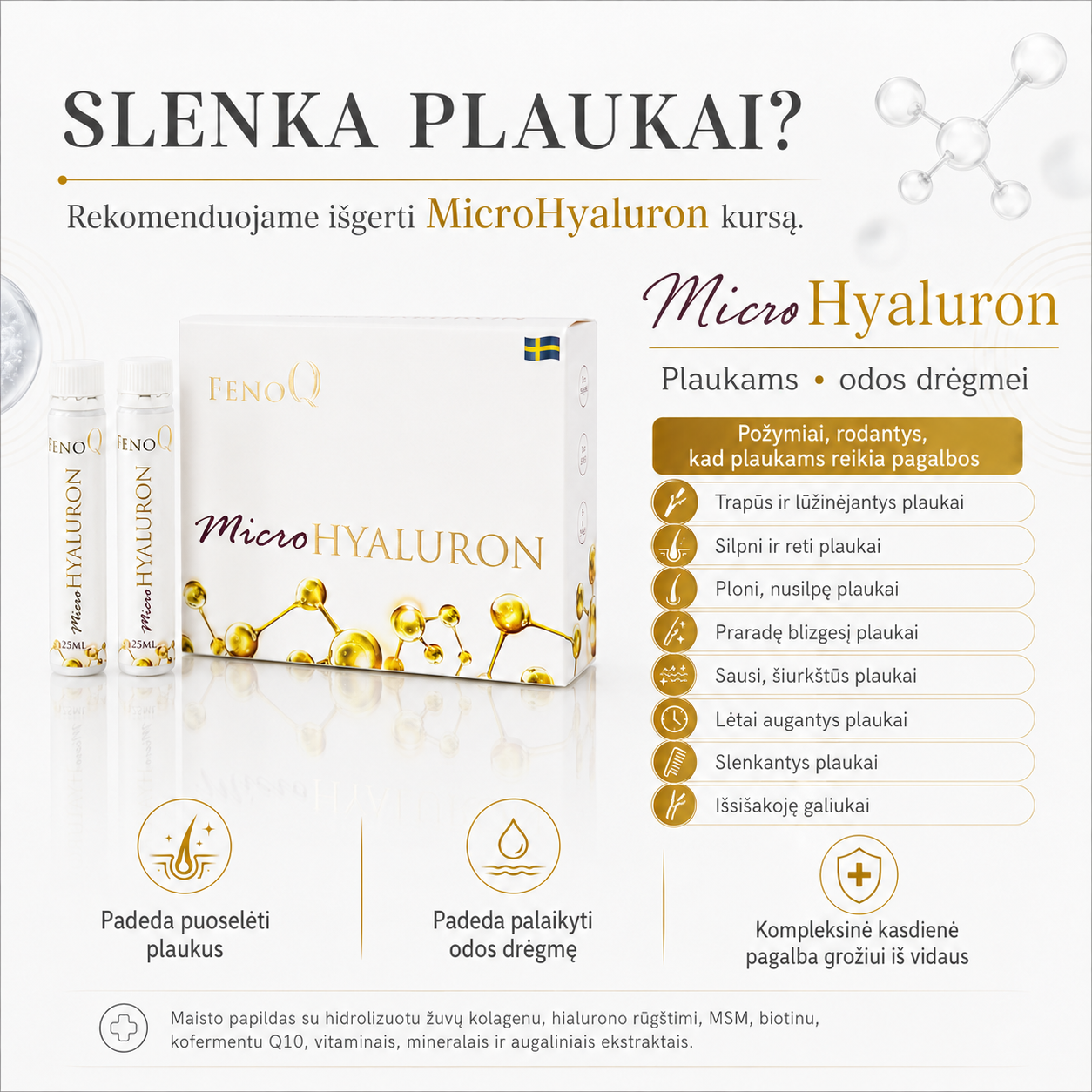 TriCollagen Facebook ad: Užsakymai Anglijoje