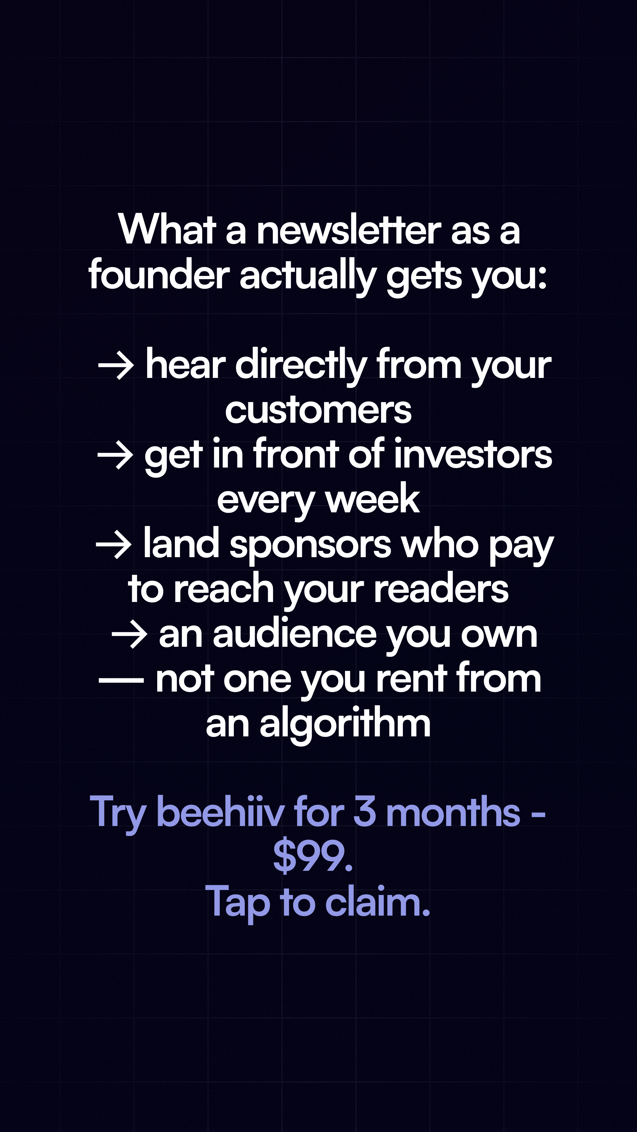 Tyler Denk Facebook ad: Get the Founder Bundle