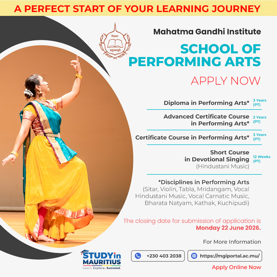 Mahatma Gandhi Institute Facebook ad: Your Future Starts at the 𝗠𝗮𝗵𝗮𝘁𝗺𝗮 𝗚𝗮𝗻𝗱𝗵𝗶…