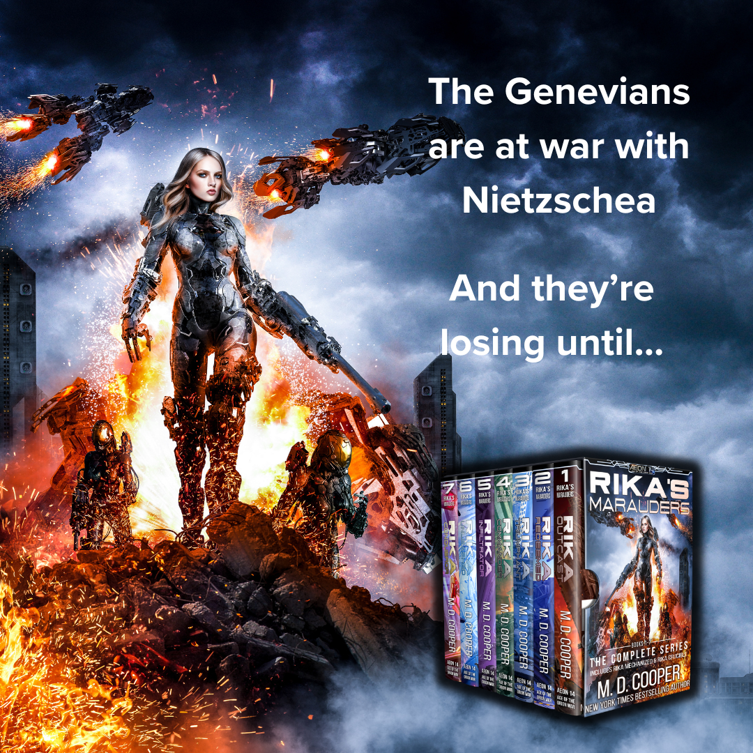 M. D. Cooper, Author Facebook ad: Join the Fight with Rika's Marauders