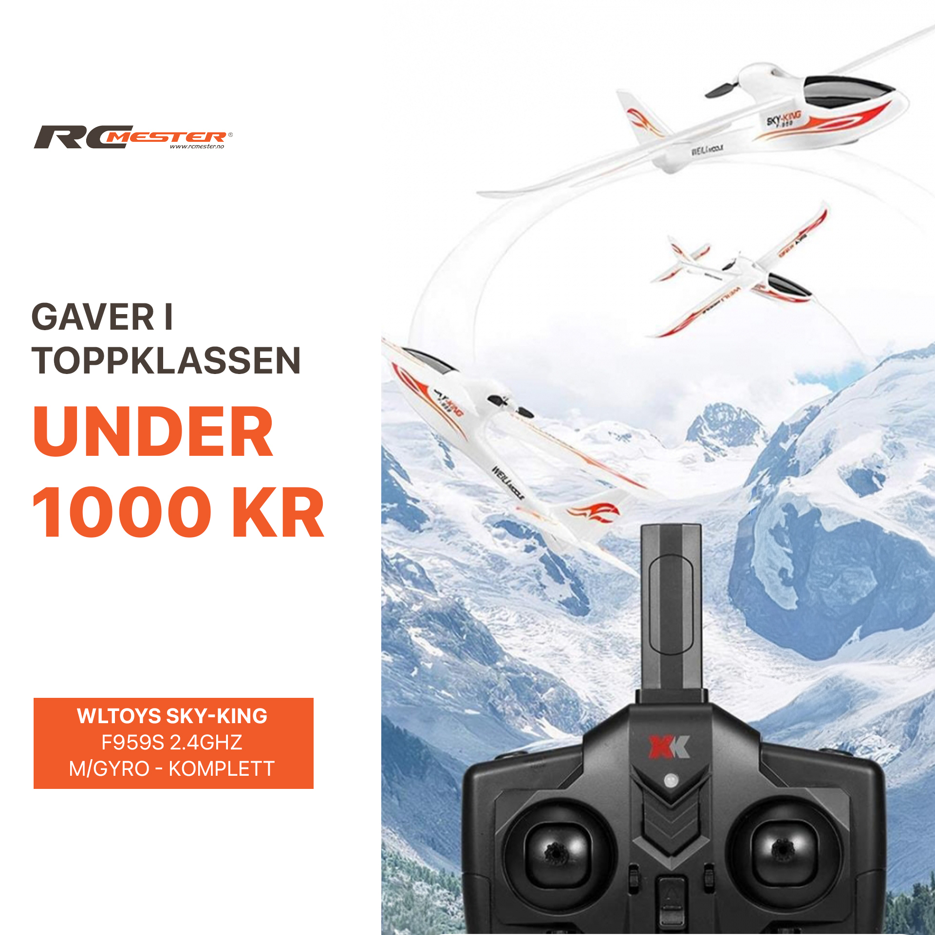 RC Mester Facebook ad: Gaver i toppklassen under 1000 kr