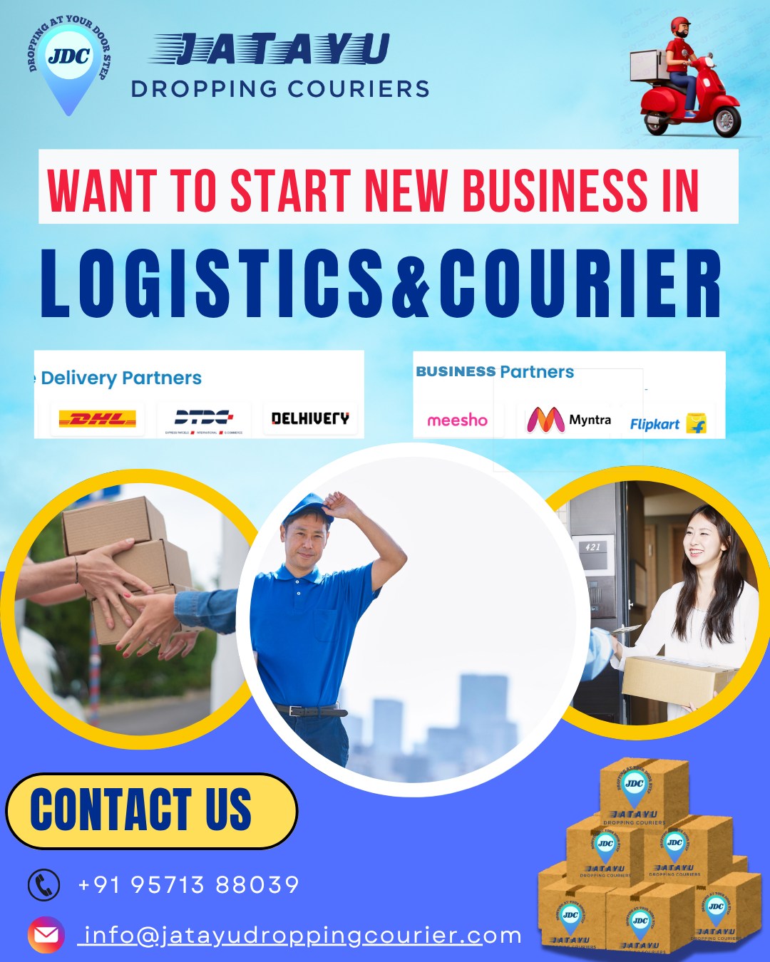 Jatayu Dropping Couriers Facebook ad