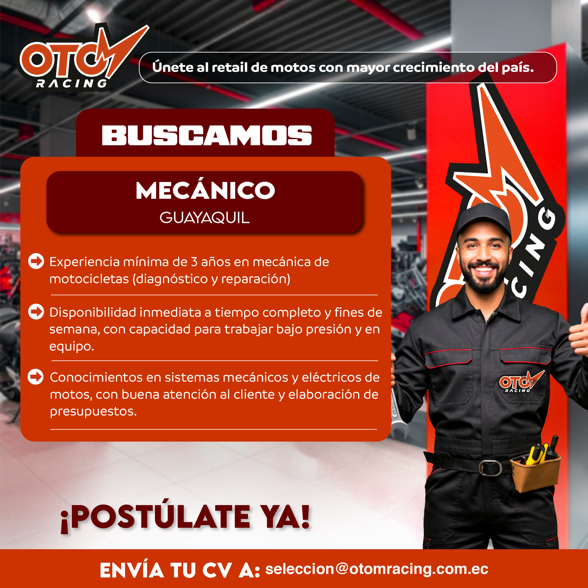 Otom Racing Facebook ad
