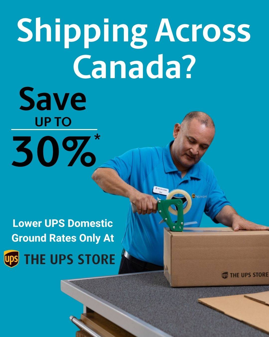 The UPS Store Canada Facebook ad