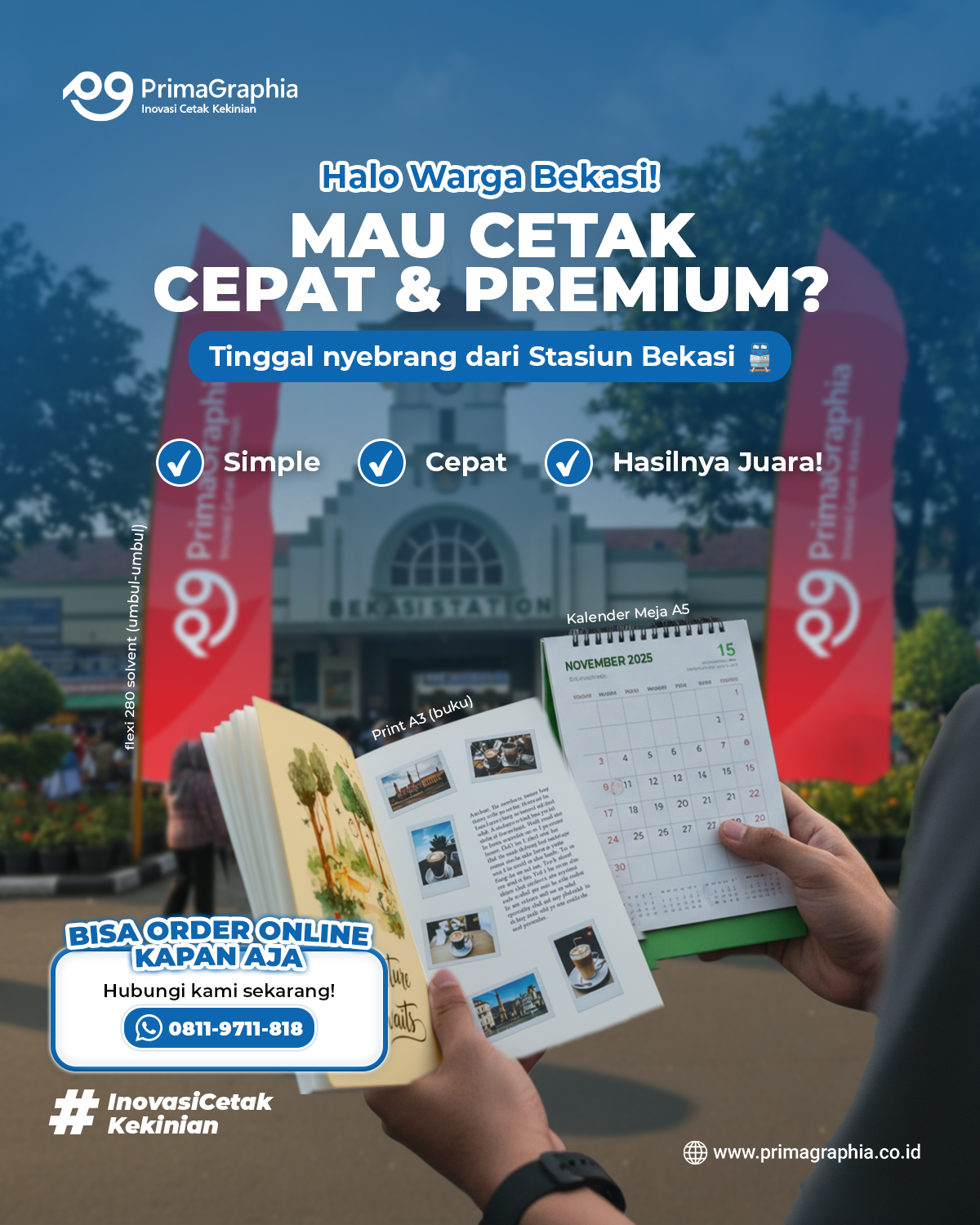 PrimaGraphia Facebook ad: Cetak Cepat Terlengkap!