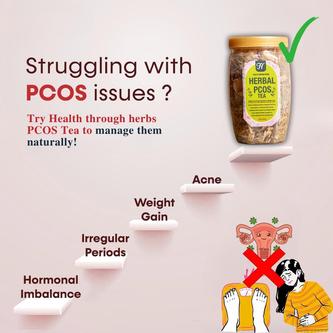 Healththroughherbs Facebook ad: PCOS Ke Liye Herbal Chai
