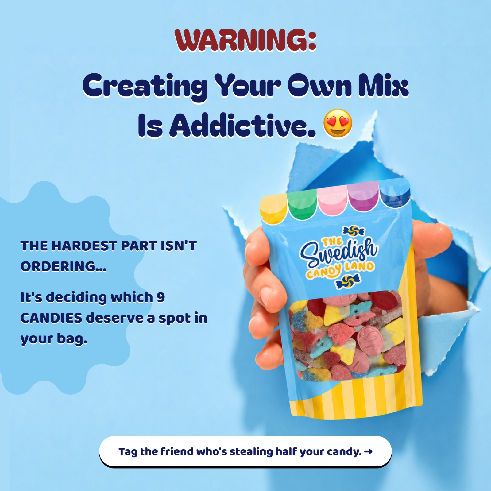 Swedish Candy Land Facebook ad