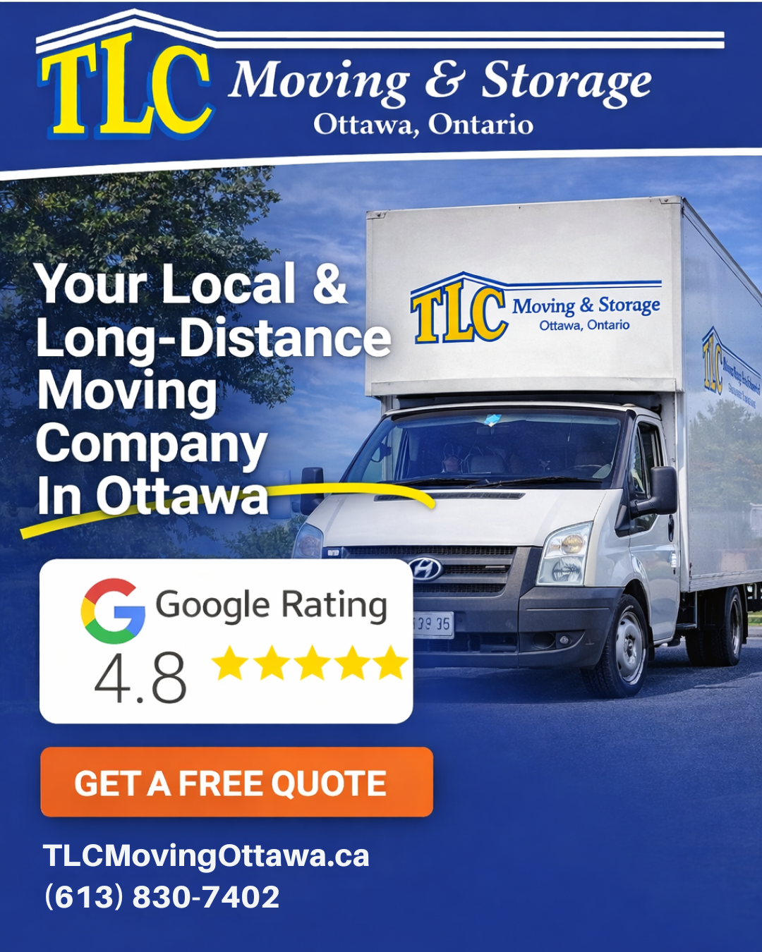 TLC Moving & Storage Ottawa Facebook ad: Ottawa homeowners trust TLC Moving & Storage for…