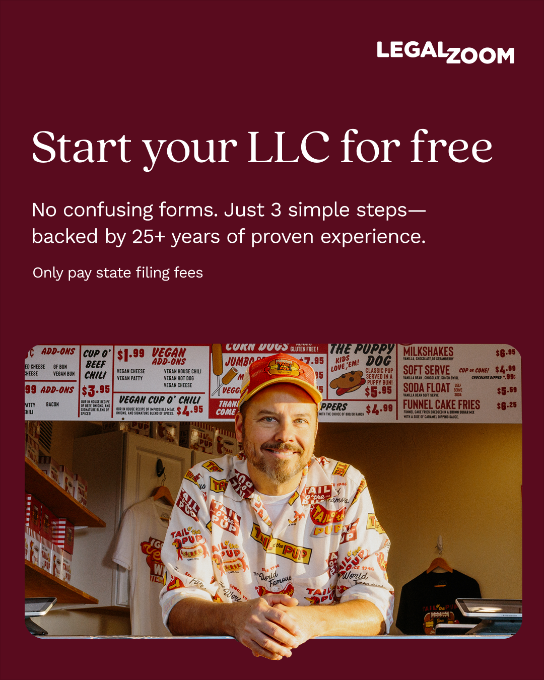 LegalZoom Facebook ad