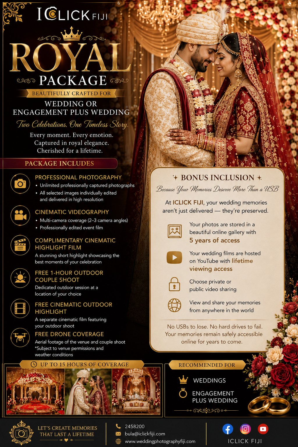 Iclick Fiji - Wedding Photography & Cinematography Facebook ad