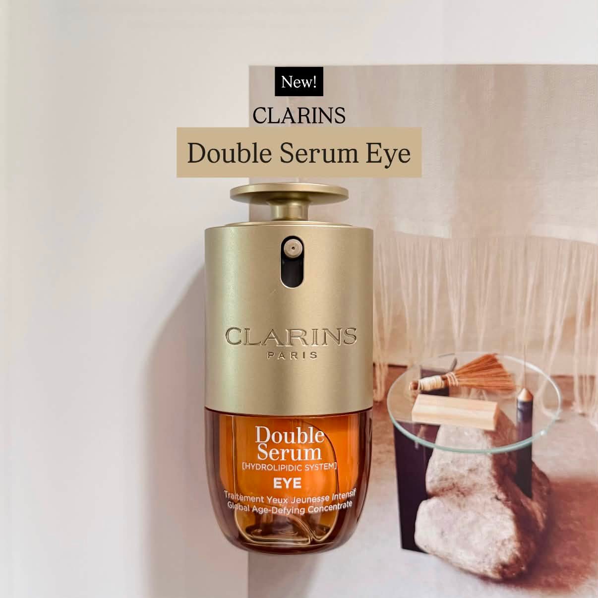 Clarins Facebook ad: Clarins Double Serum Eye สูตรใหม่!