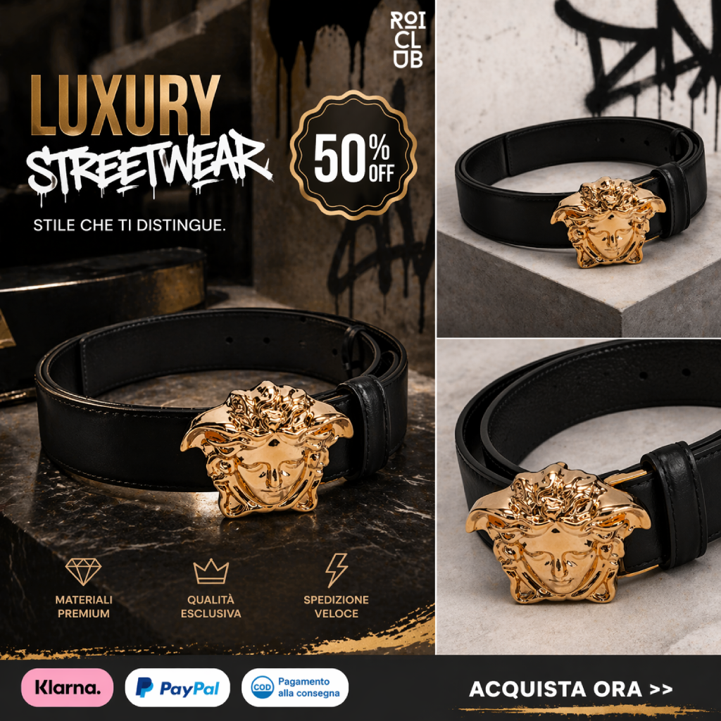Roi Club Facebook ad: Luxury Belt -50% | ROI CLUB