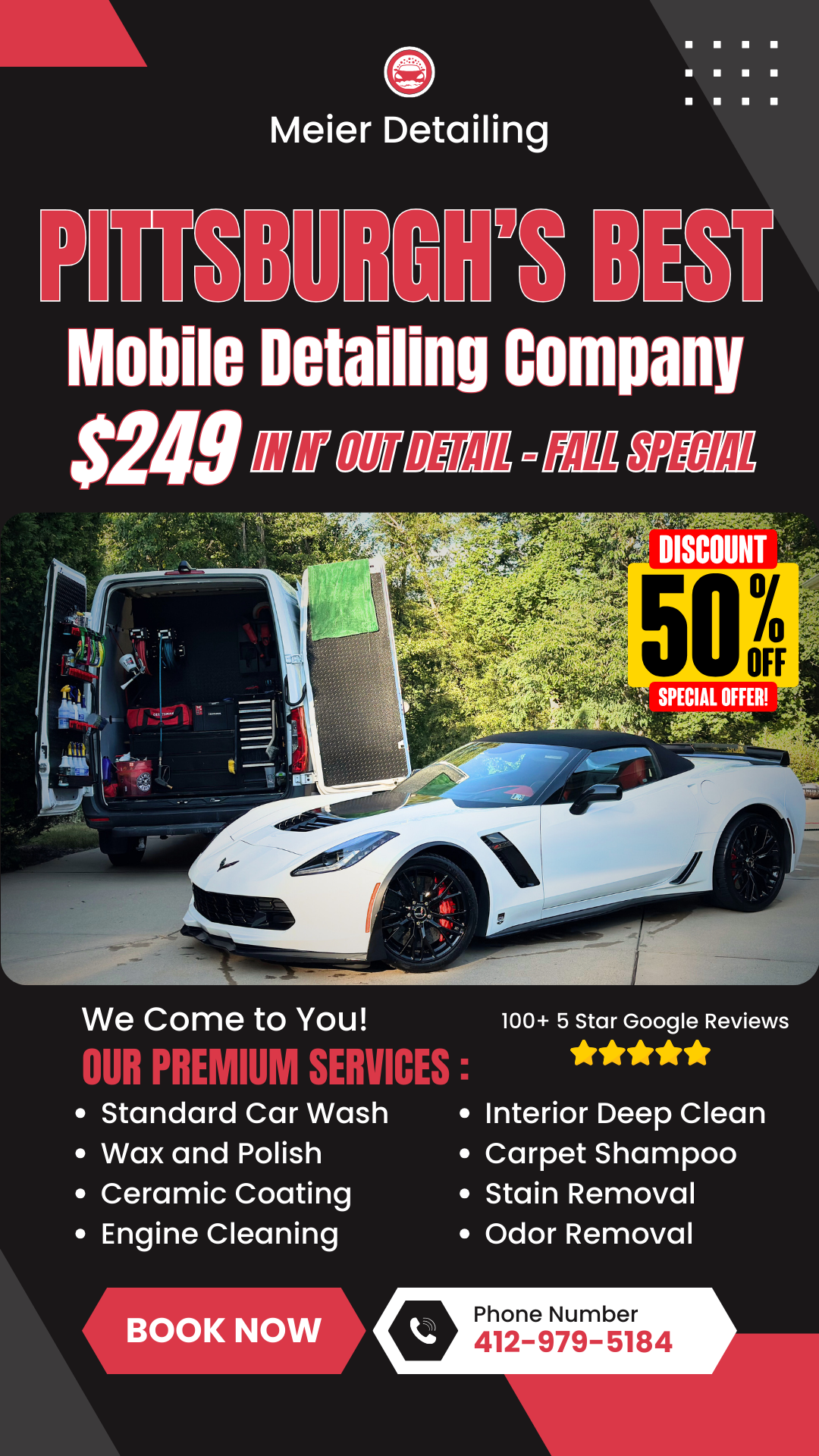 Meier Detailing Facebook ad: Chat with us