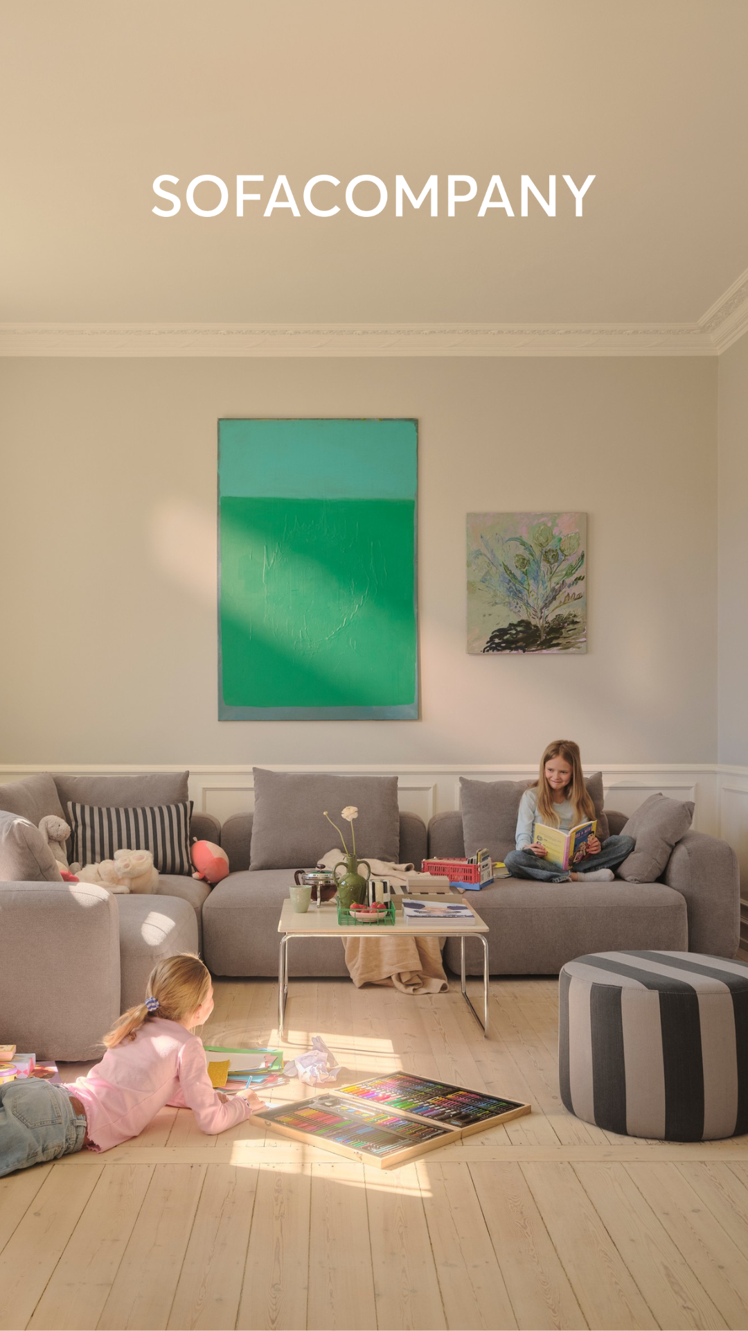 Sofacompany Facebook ad: Design mit Sorgfalt