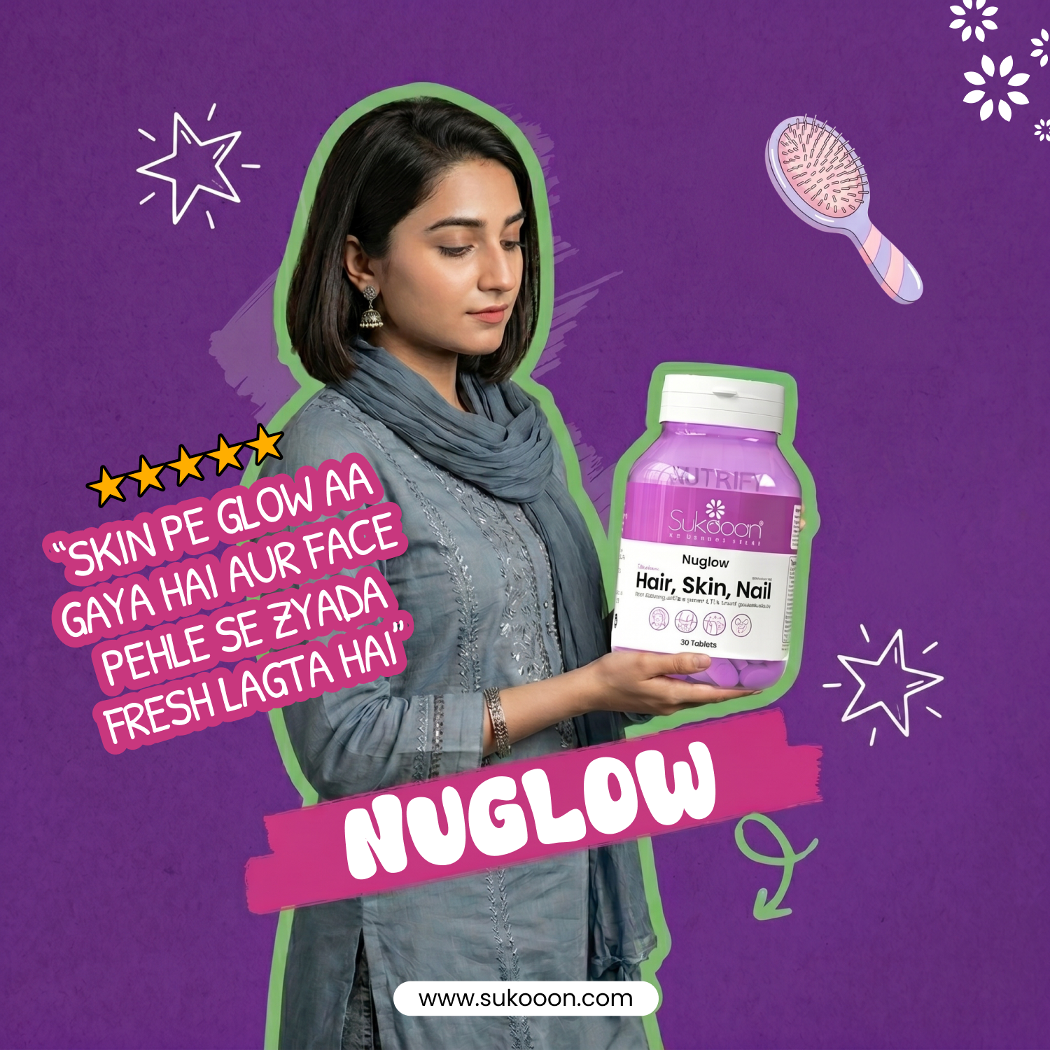 Sukooon Facebook ad: Pakistan’s #1 Beauty Glow Formula