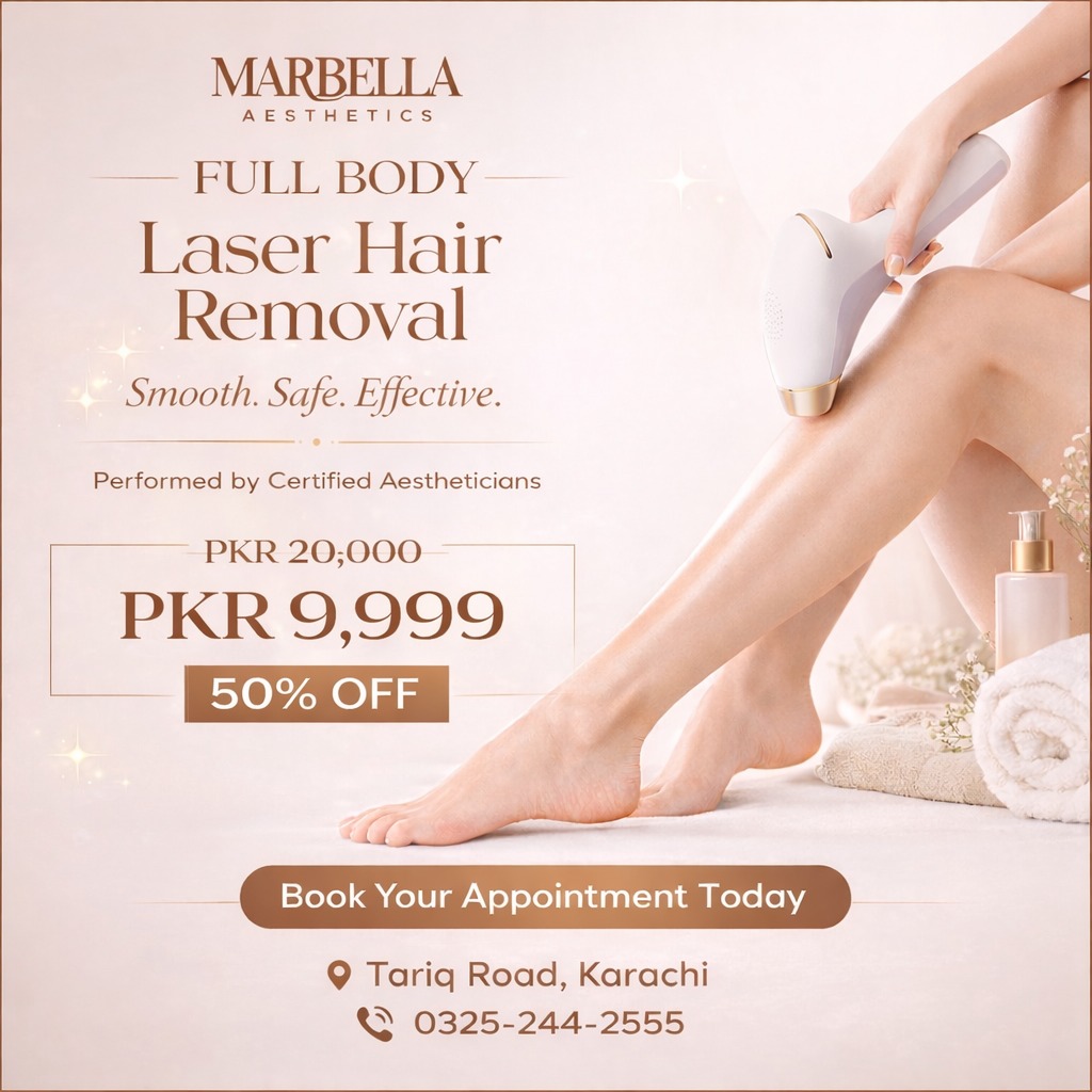 Marbella Aesthetics Facebook ad