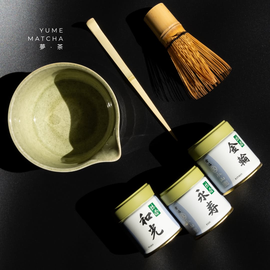 Yume Matcha Facebook ad: Slow down, whisk, and savour the moment.