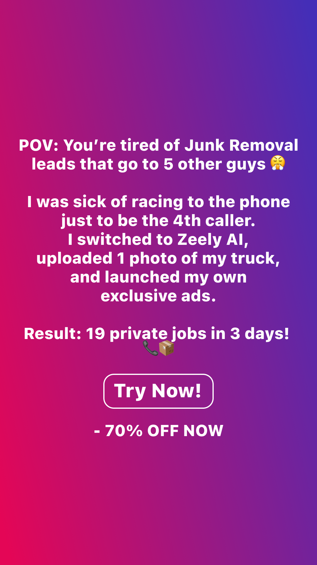 Zeely Facebook ad