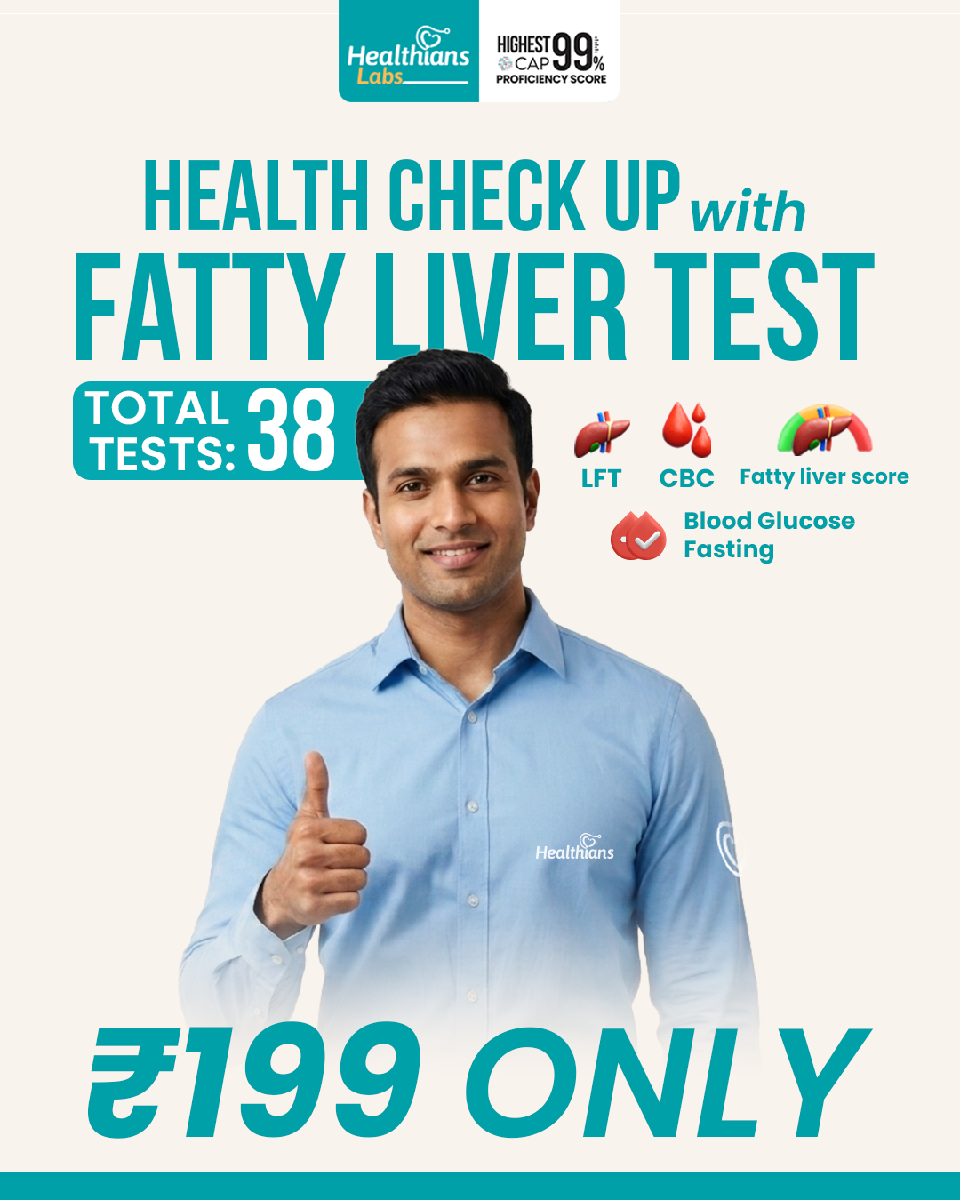Healthians Facebook ad