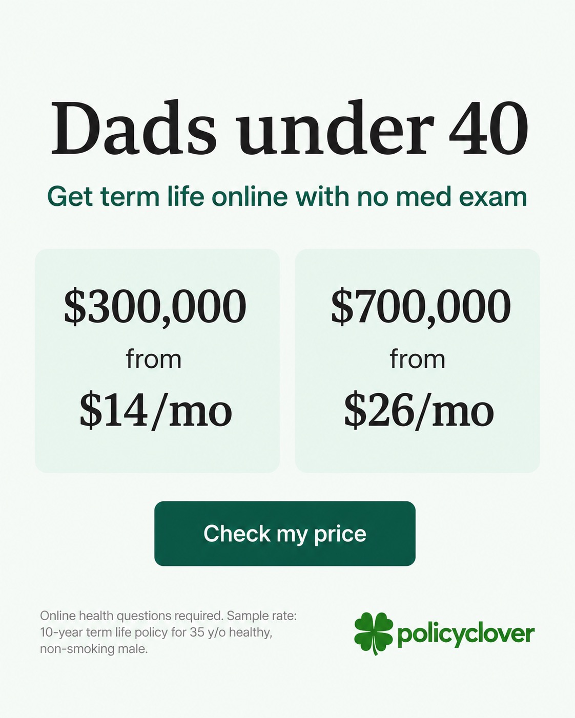 PolicyClover Facebook ad