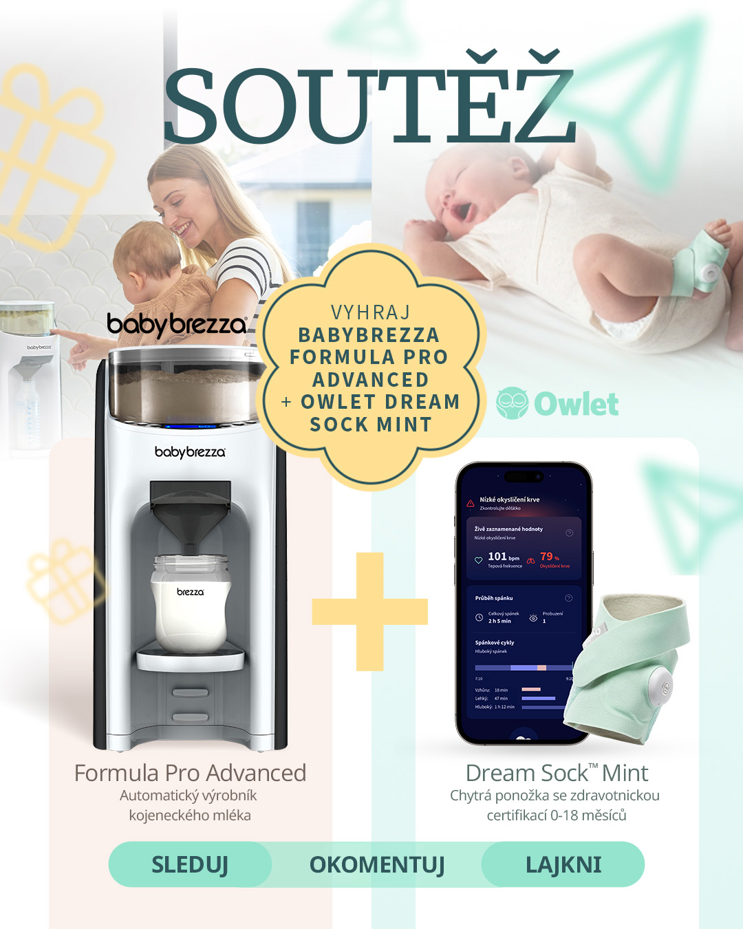 Baby Brezza ČR Facebook ad