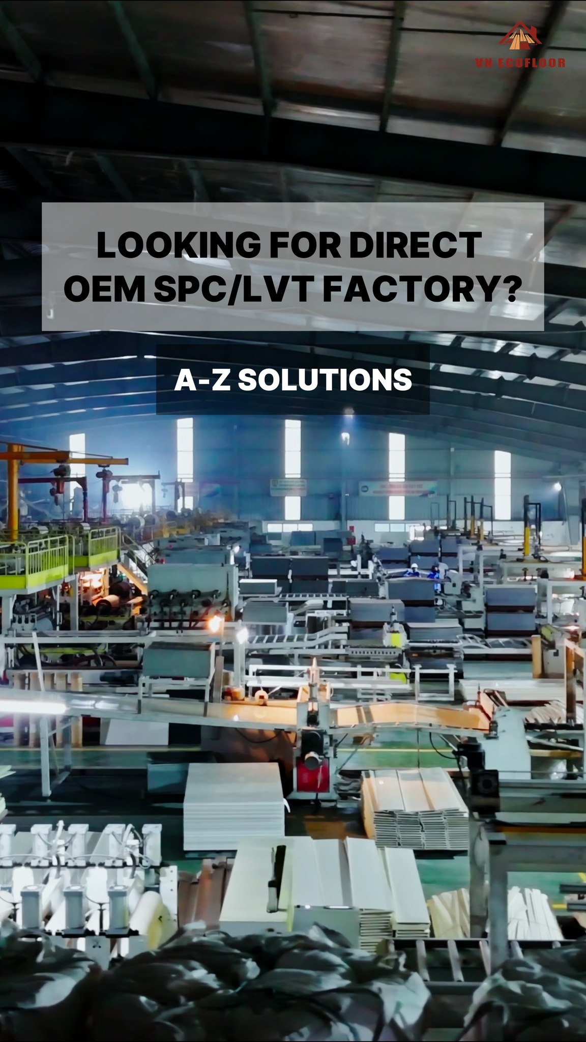 VN Ecofloor JSC Facebook ad: ARE YOU LOOKING FOR AN SPC/LVT FLOORING MANUFACTURER…