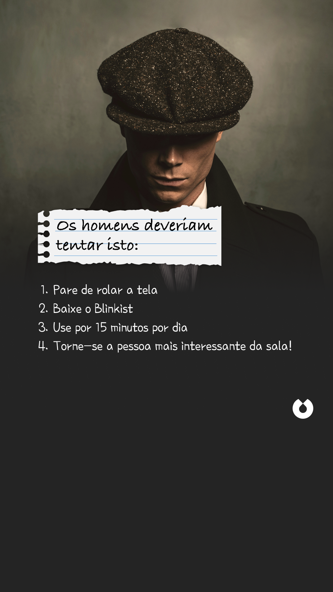 Blinkist Facebook ad