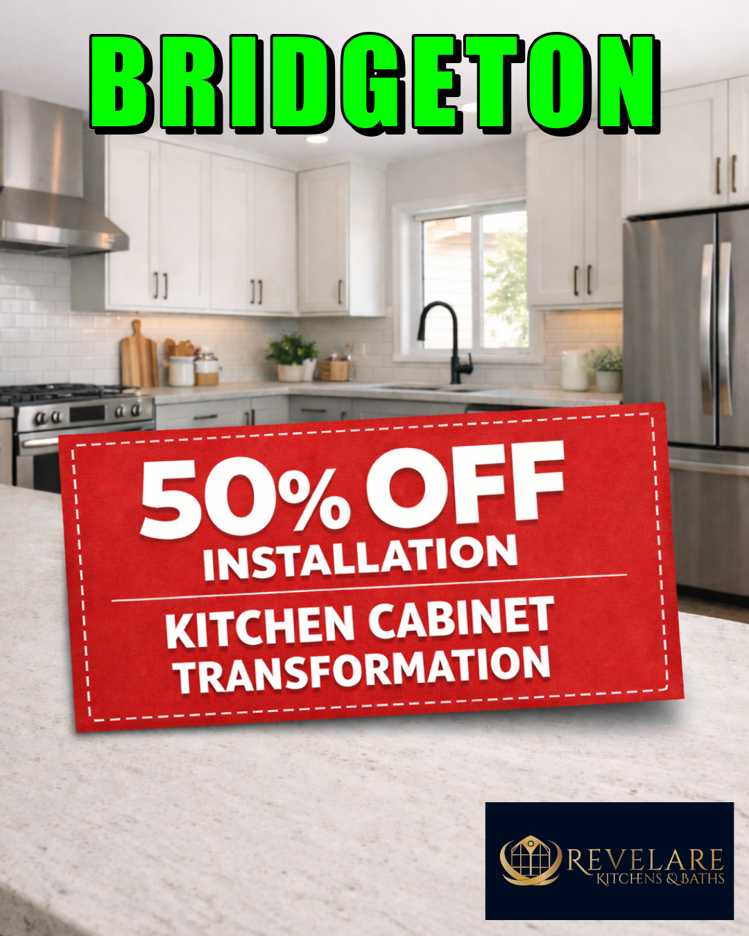 Revelare Kitchens Facebook ad