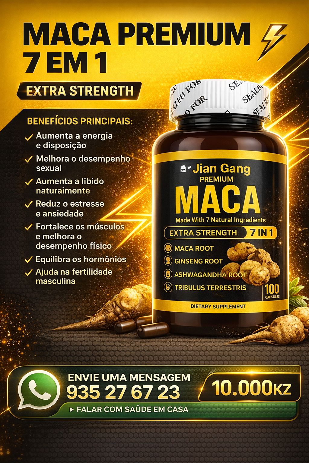 Farmácia de medicina natural Facebook ad: MACA PREMIUM, Potência Natural em Cápsulas