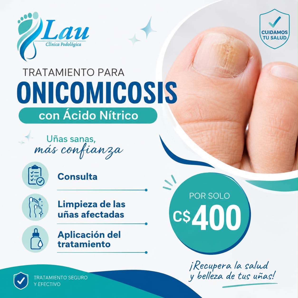 Clínica Podologíca Lau Facebook ad: Chatea con nosotros