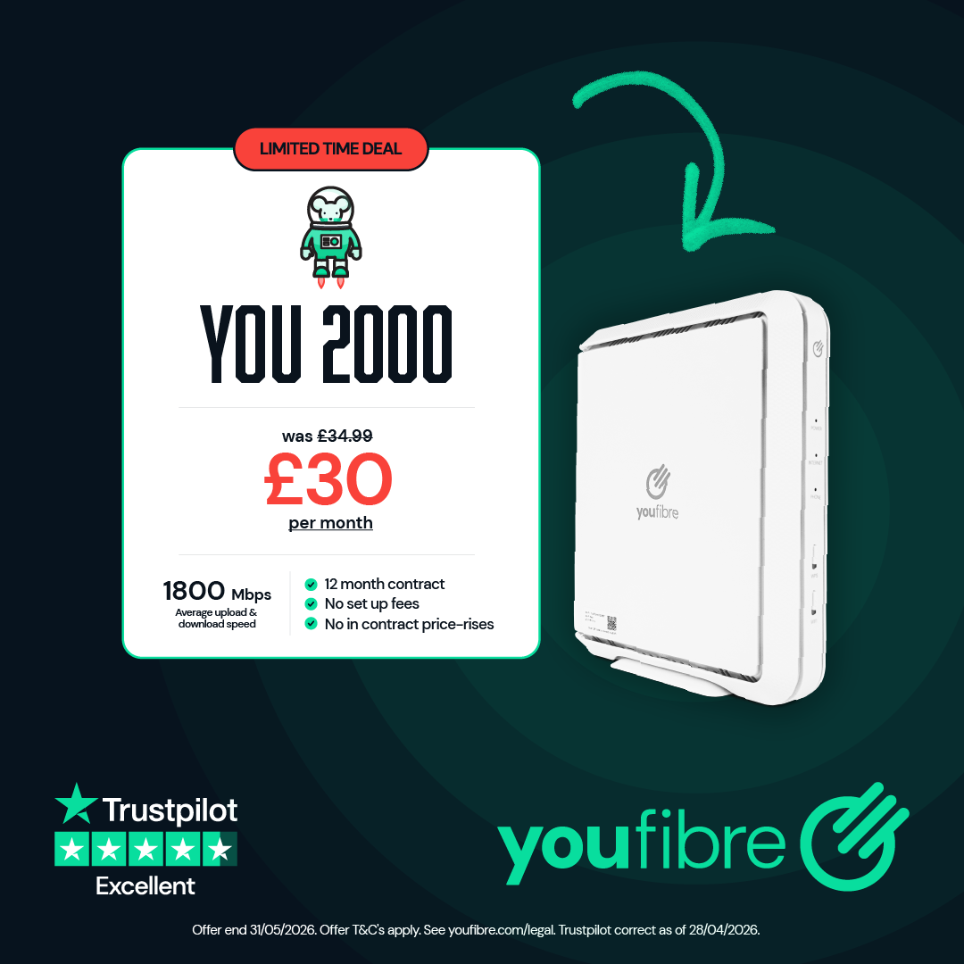 YouFibre Facebook ad