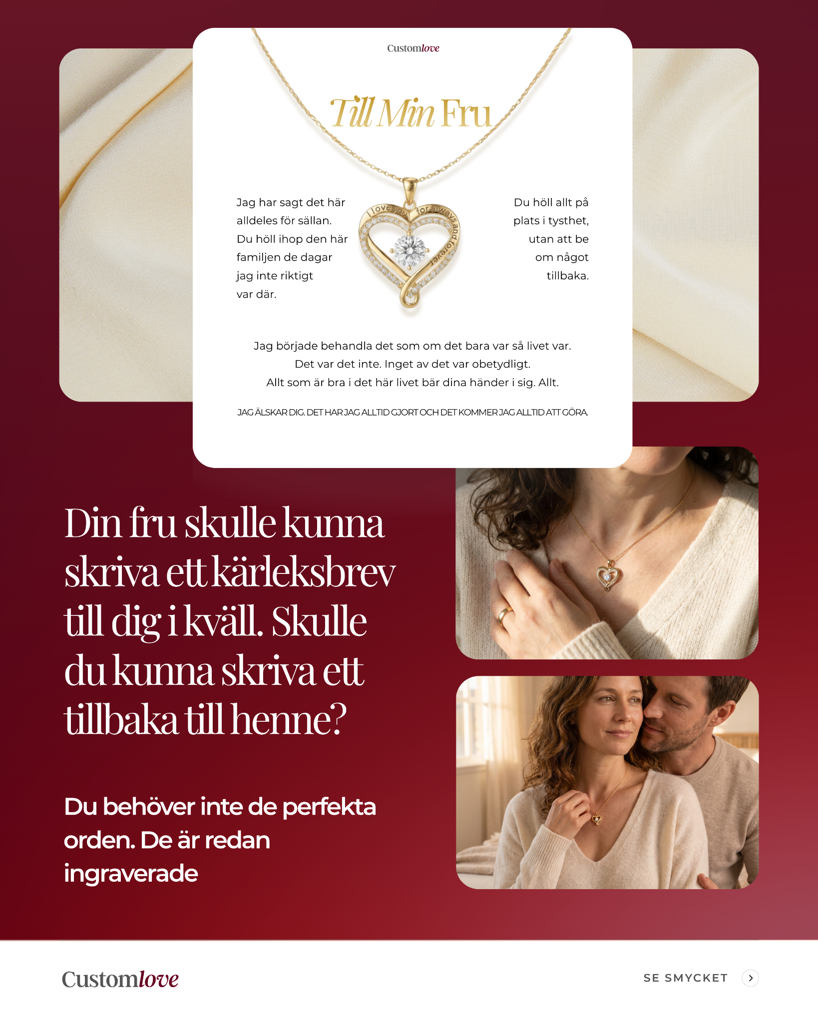 Customlove Facebook ad