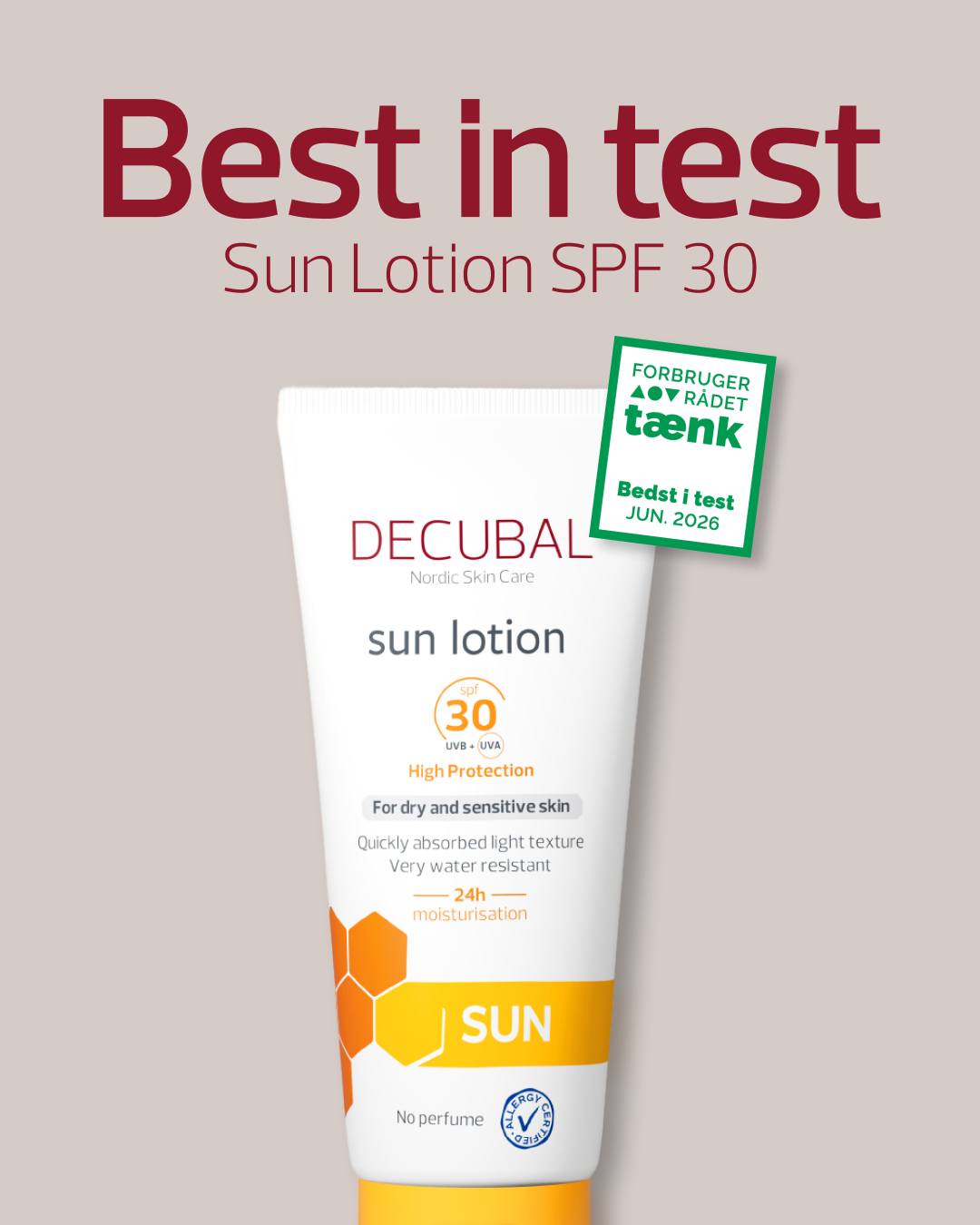 Decubal - Nordic skincare Facebook ad: Best in test!