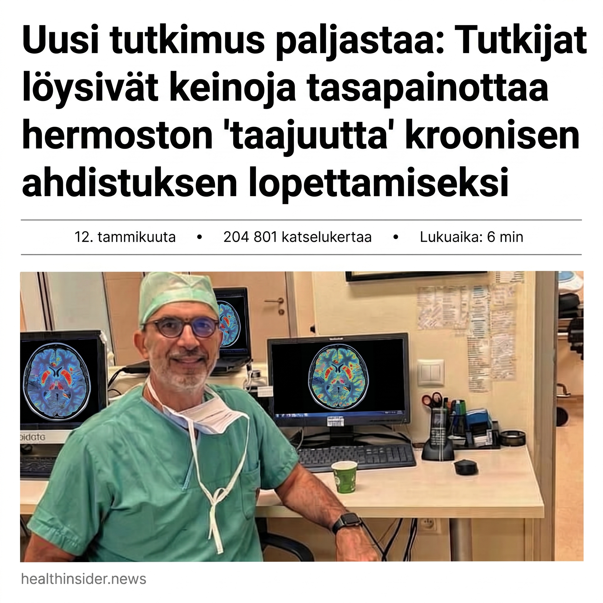 Health Horizon Facebook ad: Miksi Vain Rentoudu Ei Koskaan Toimi Ahdistukseen