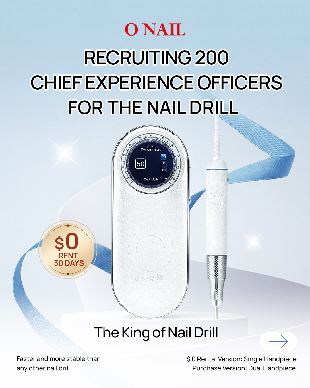 ONAIL Facebook ad: Recruiting 200 Chief Experience Officers for the Nail…