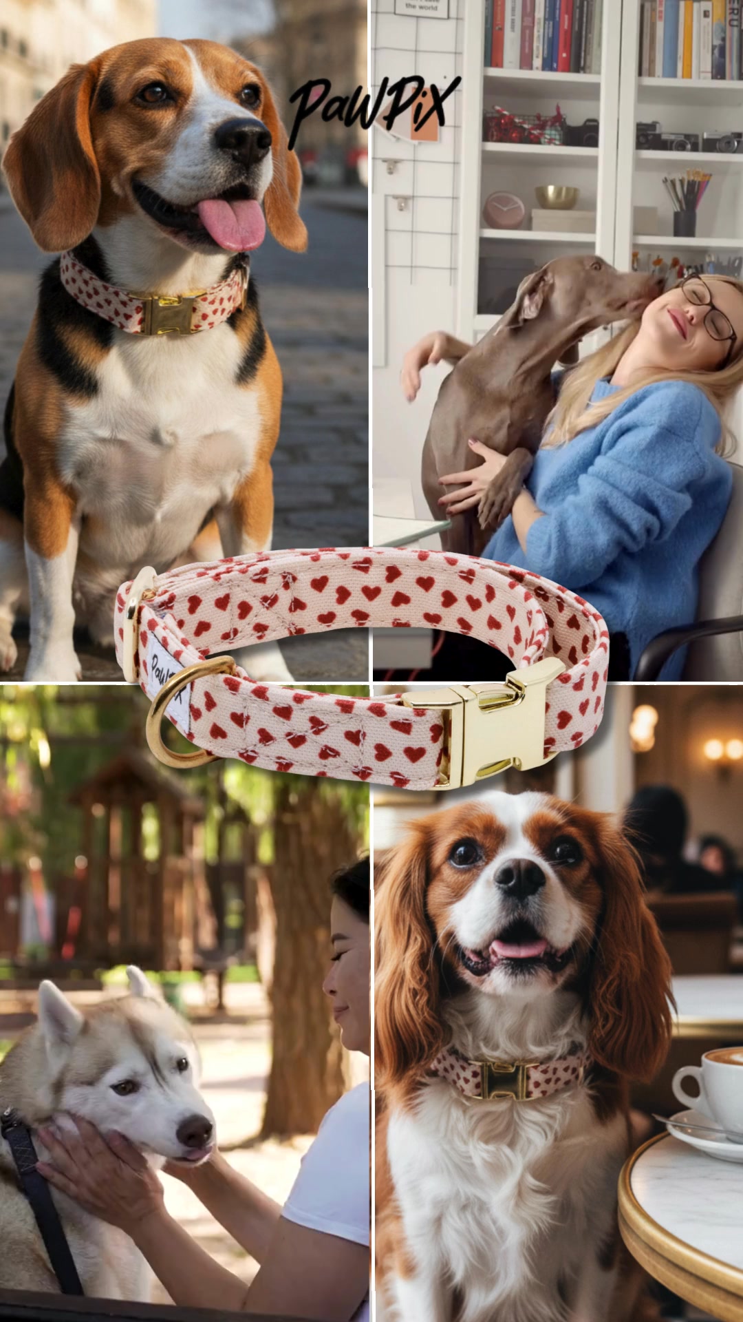 Pawpix Facebook ad: Collier chien tendance