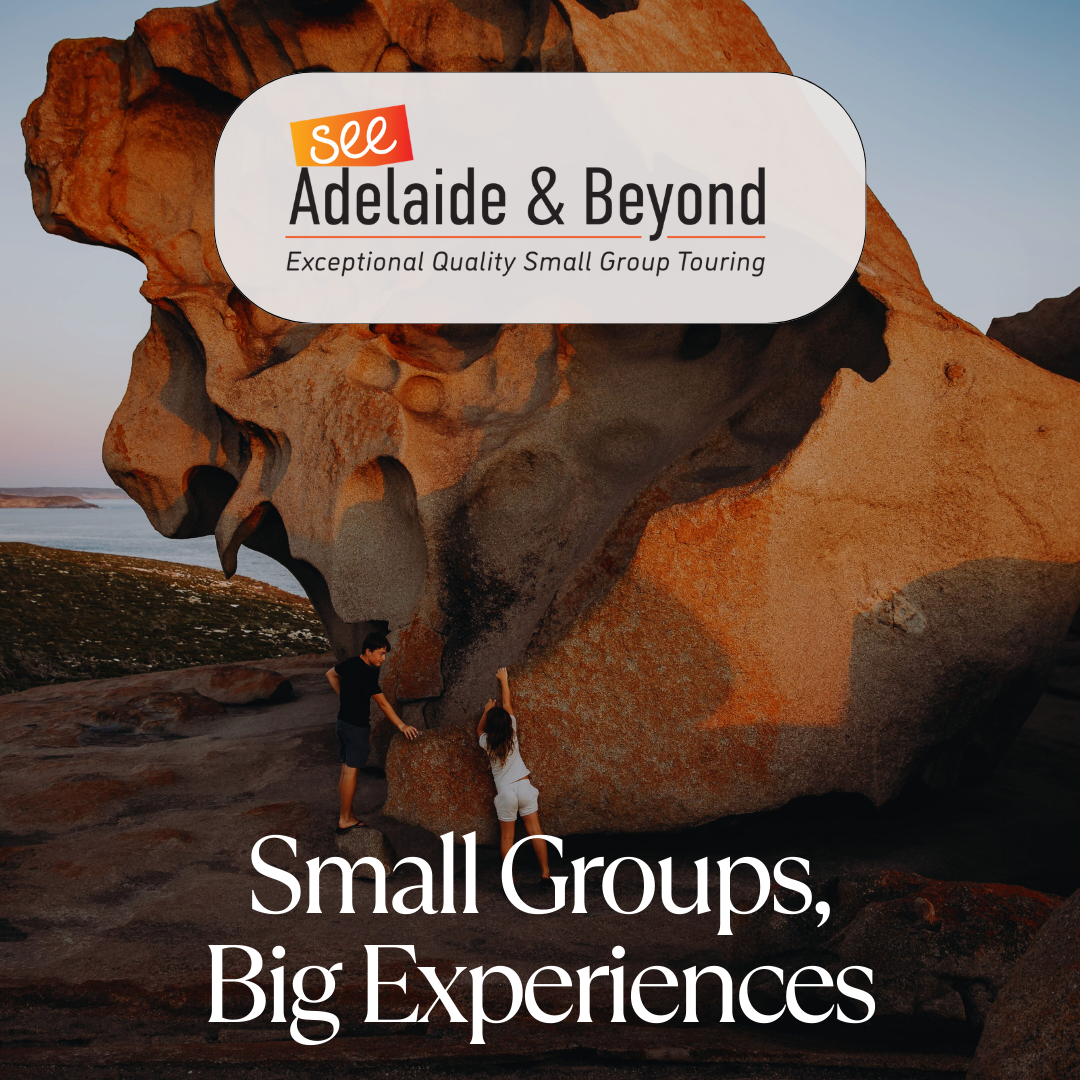 See Adelaide and Beyond Facebook ad: From the rolling vineyards of the Barossa to…