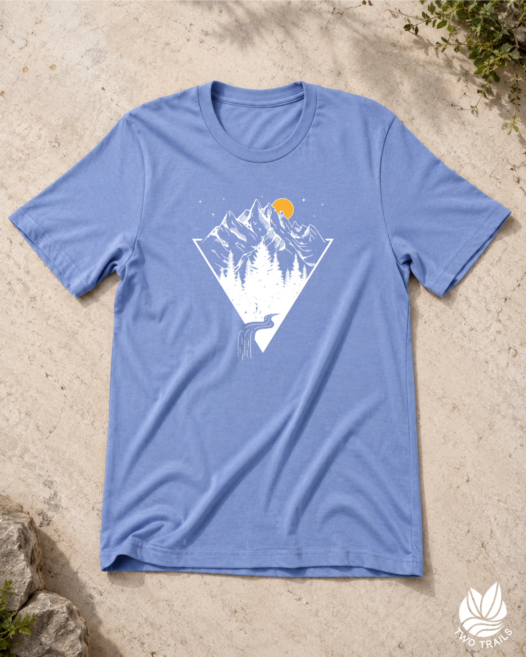 Two Trails Design Facebook ad: Yellow Sun Mountains Tee