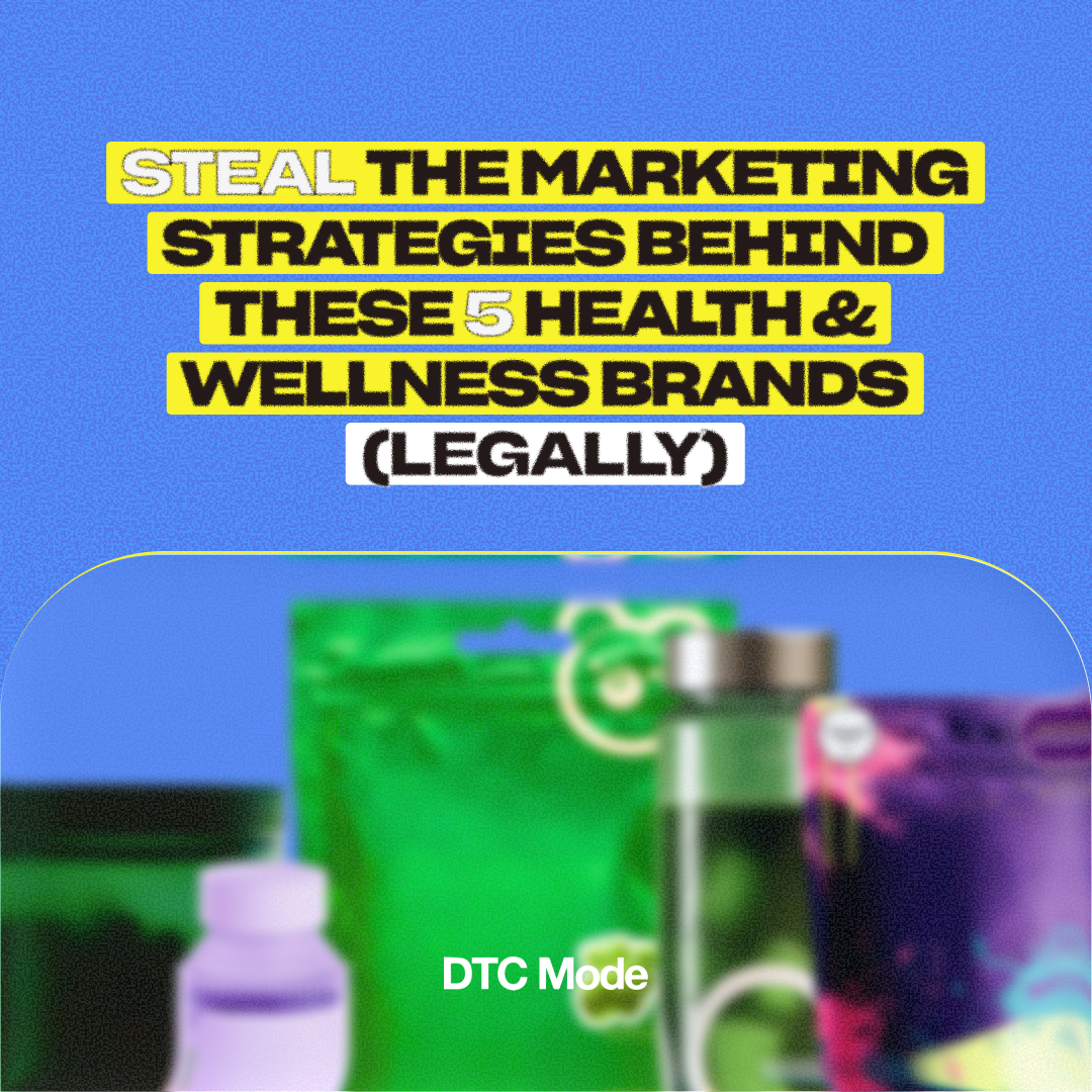 DTC Mode Facebook ad: 11 HUGE Health & Wellness Marketing Funnels and…